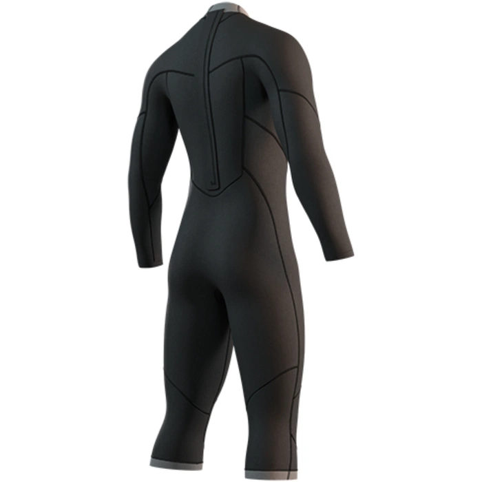 50024-2024 Mystic Mens Brand 3 2mm Long Arm Short Leg Back Zip Flatlock Wetsuit 35000.250032.900 - Black p3.webp